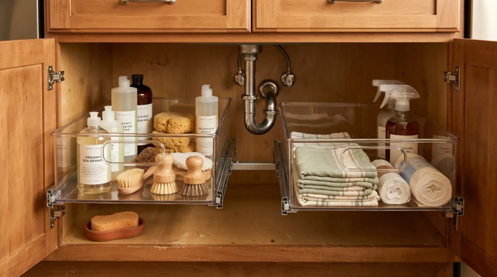 small kitchen organization ideas cabinet door organizer