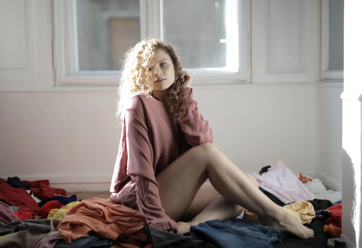 frustrated person looking messy home - Cozyner