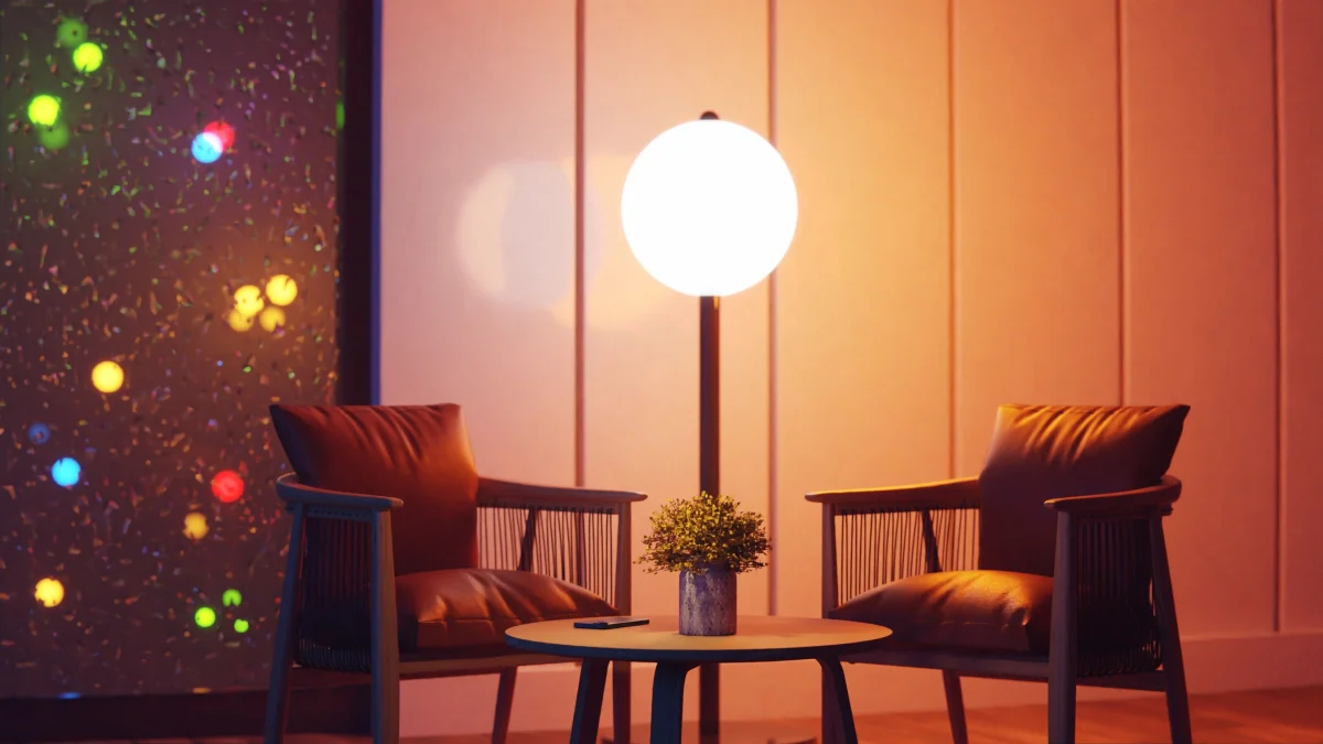 lamp light evening corner soft - Cozyner