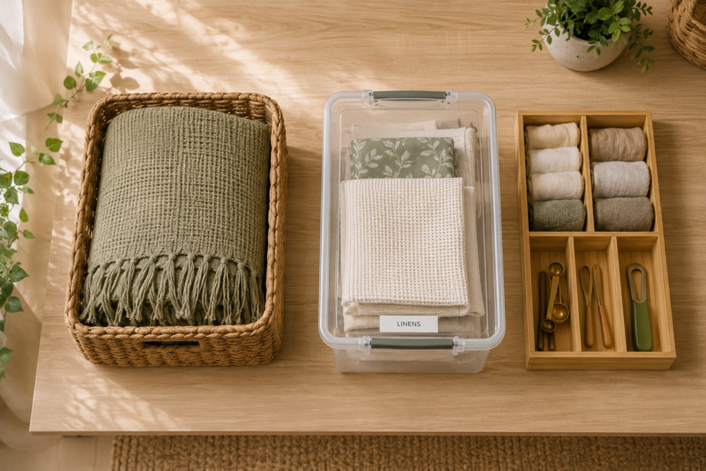 Bins vs. Baskets vs. Drawer Dividers